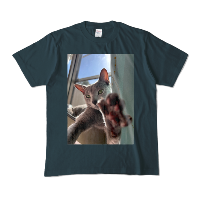 びんは カラーTシャツ - M - デニム (濃色)
