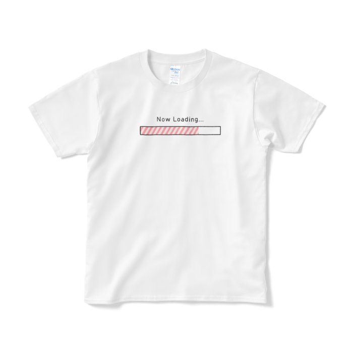 Now Loading（ピンク）Tシャツ - S - ホワイト