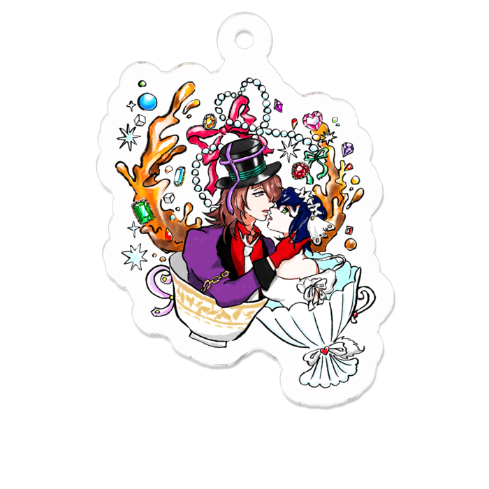 アクリルキーホルダー - 50 x 50 (mm)