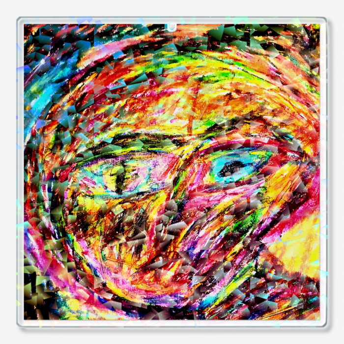 ホログラムアクリルキーホルダー - 100 × 100mm(1)