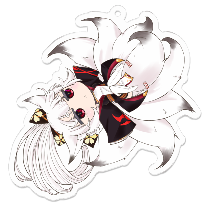 アクリルキーホルダー（コーティング） - 70 x 70 (mm)