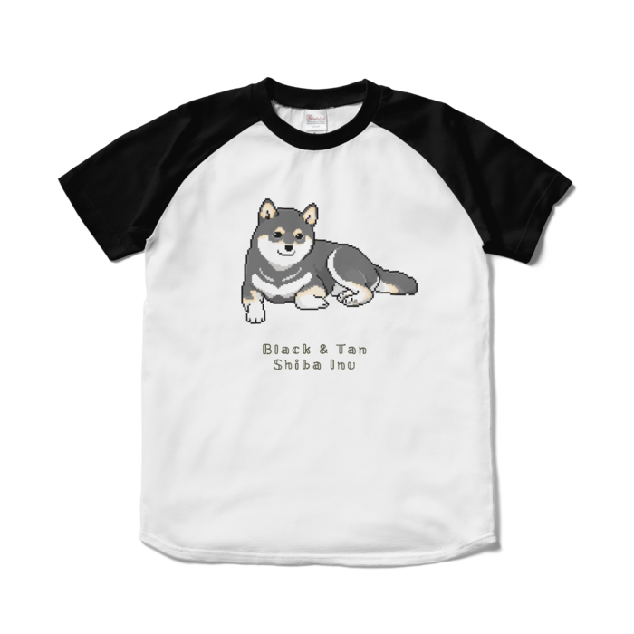 ラグランTシャツ - S - ホワイト×ブラック/Raglan T-Shirt (Size S) White & Black
