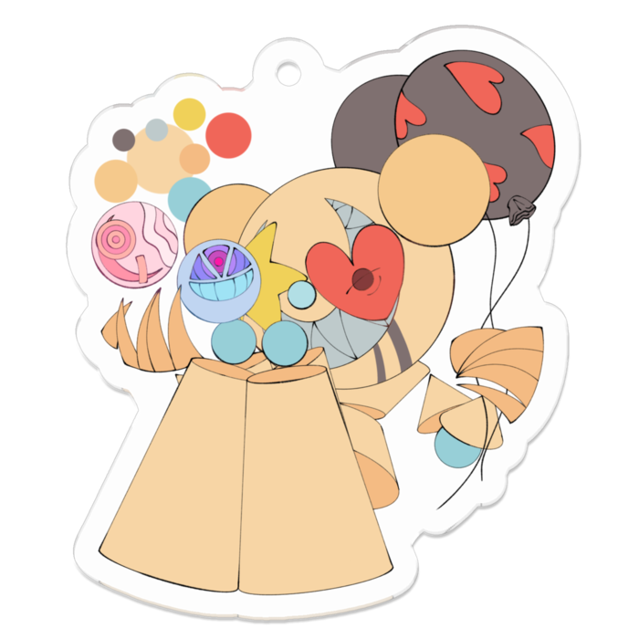 アクリルキーホルダー - 50 x 50 (mm)