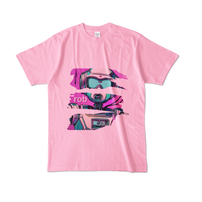 カラーTシャツ - L - ピーチ (淡色)