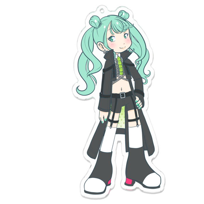 アクリルキーホルダー（コーティング） - 100 x 100 (mm)