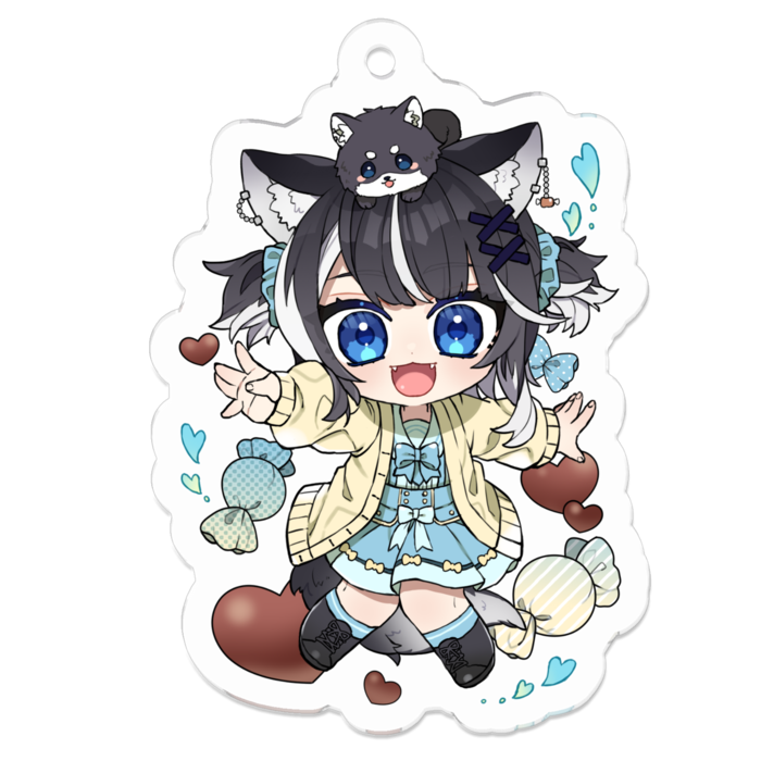 アクリルキーホルダー - 50 x 50 (mm)