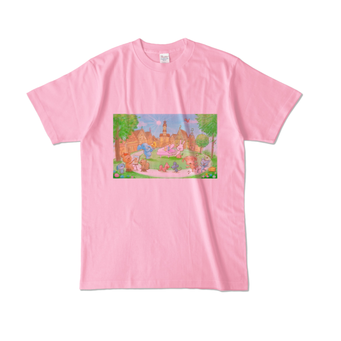 カラーTシャツ - L - ピーチ (淡色)
