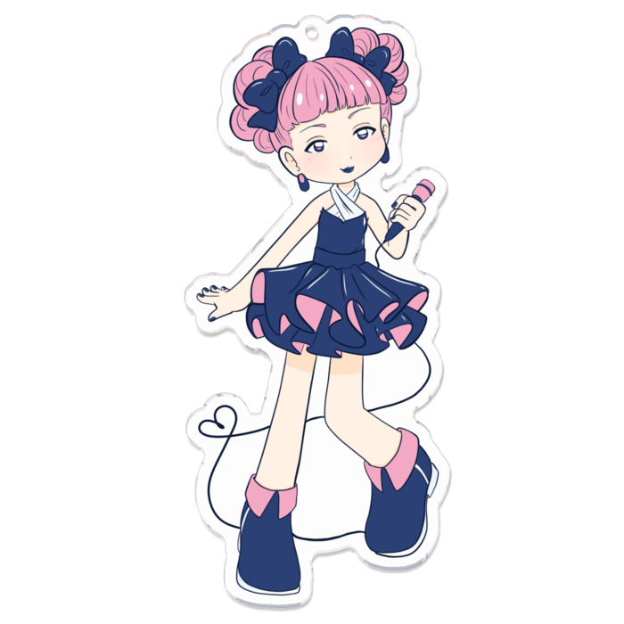 アクリルキーホルダー（コーティング） - 100 x 100 (mm)