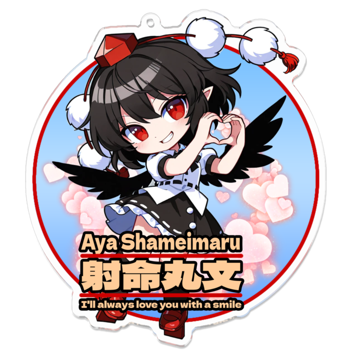 アクリルキーホルダー - 100 x 100 (mm)