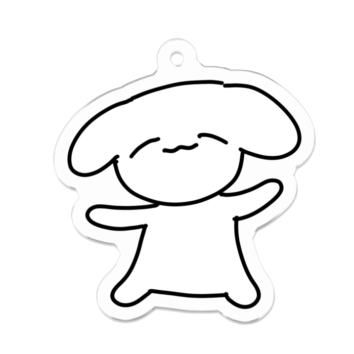 アクリルキーホルダー - 50 x 50 (mm)