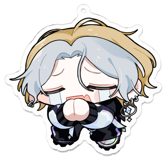 🙏😭（ごめんx泣き） - 70 x 70 (mm)