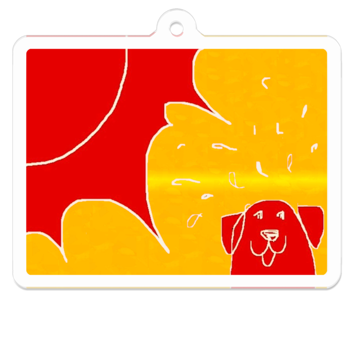 アクリルキーホルダー（コーティング） - 50 x 50 (mm)