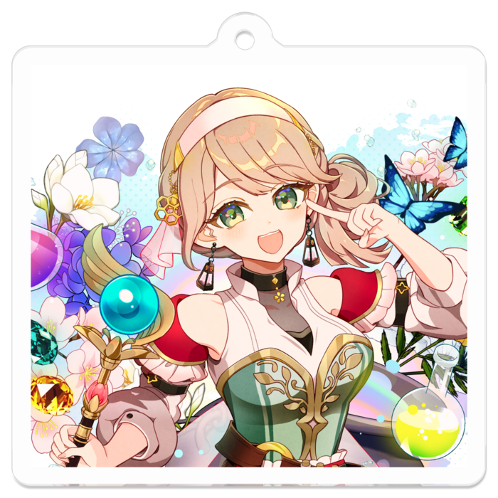 アクリルキーホルダー - 50 x 50 (mm)