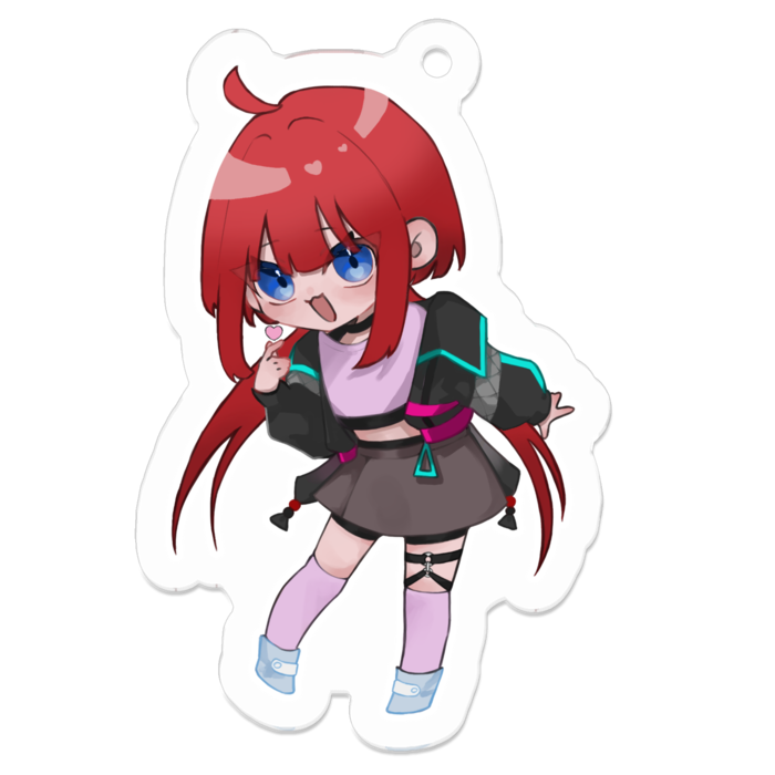 アクリルキーホルダー（コーティング） - 50 x 50 (mm)