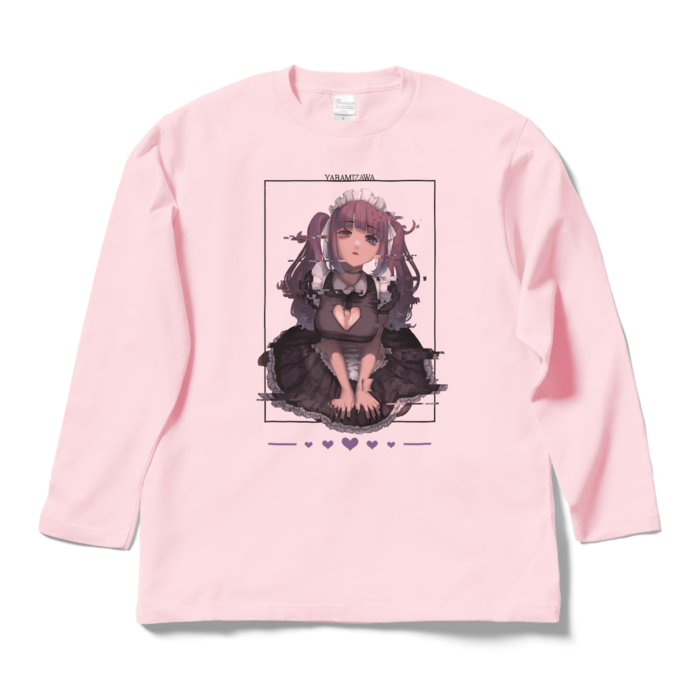 ロングスリーブTシャツ - L - ライトピンク