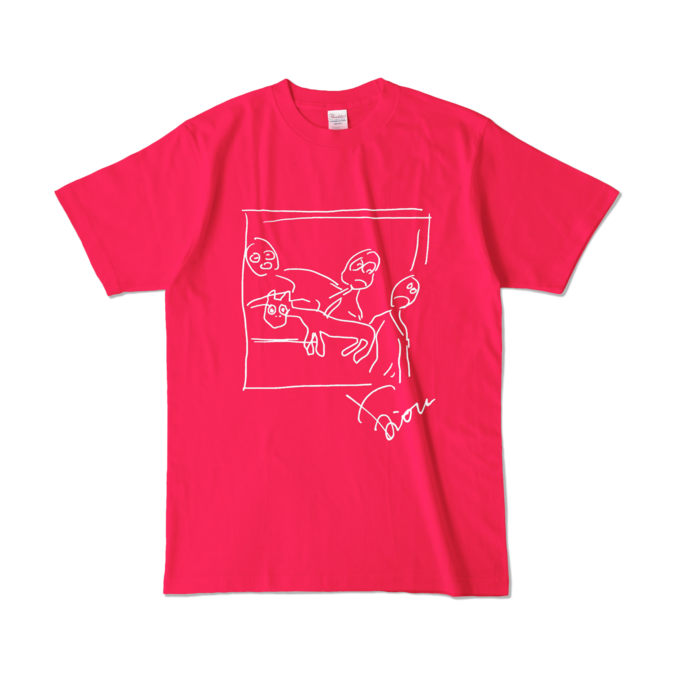 カラーTシャツ - L - ホットピンク (濃色)