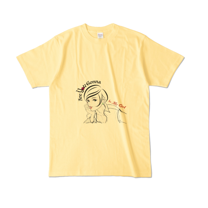 カラーTシャツ - L - ライトイエロー (淡色)