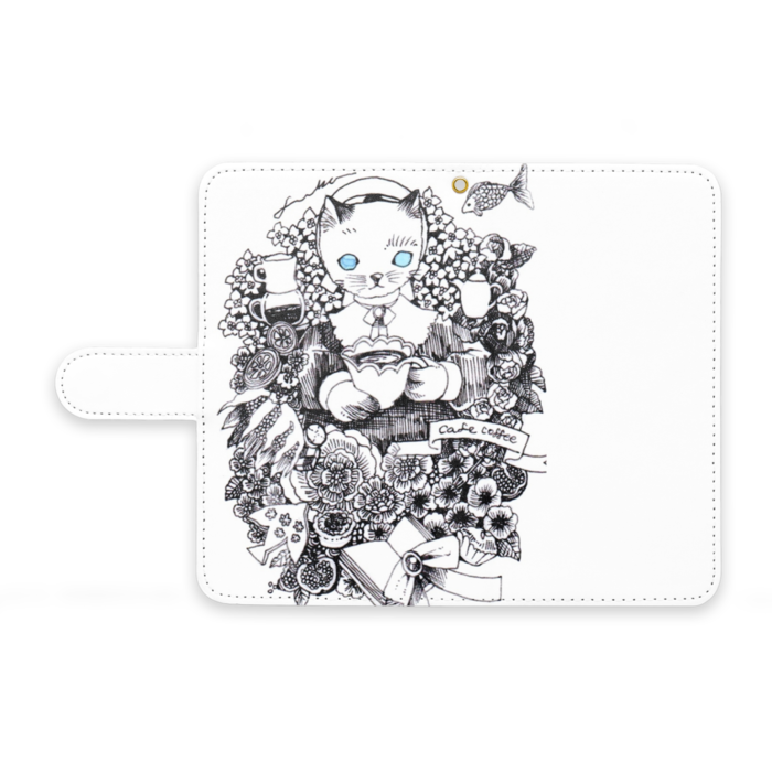 手帳型Androidケース - M - ストラップ穴 あり