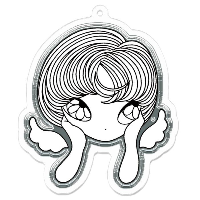 アクリルキーホルダー - 70 x 70 (mm)