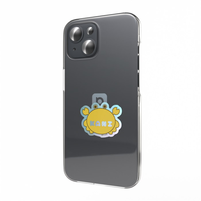 かにステッカー(黄色)