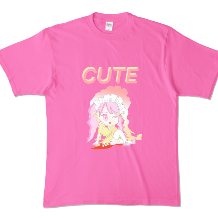 カラーTシャツ - XL - ピンク (濃色)