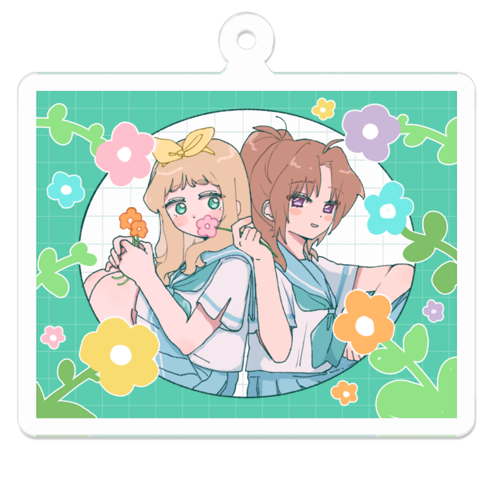 アクリルキーホルダー - 50 x 50 (mm)