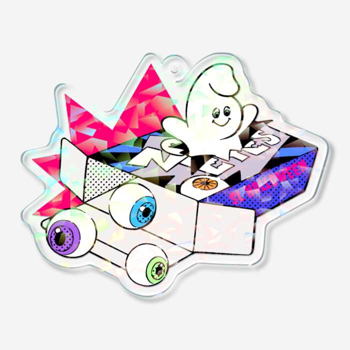 ホログラムアクリルキーホルダー - 70 × 70mm