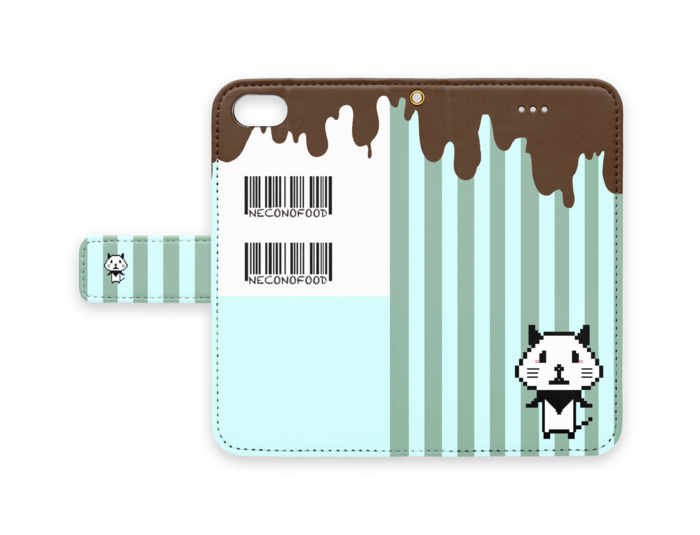 手帳型iPhoneケース - iPhone 8 / 7 / SE2 - ストラップ穴 あり