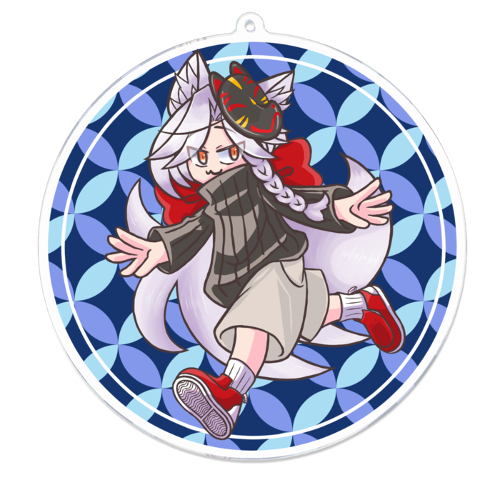 アクリルキーホルダー - 100 x 100 (mm)