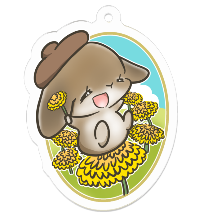 アクリルキーホルダー - 50 x 50 (mm)