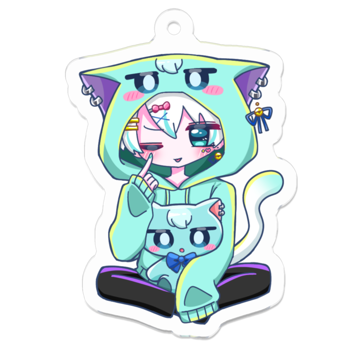 アクリルキーホルダー illust:すず - 50 x 50 (mm)