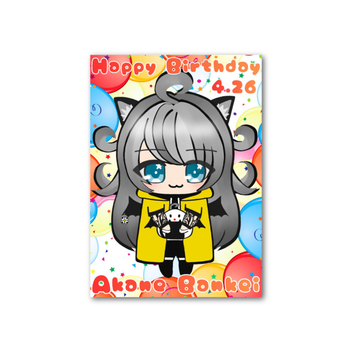 フォト風カード - 縦 - 片面