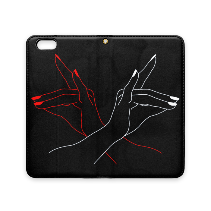 手帳型iPhoneケース（ベルトなし） - iPhone 6 Plus / 6s Plus - ストラップ穴 あり