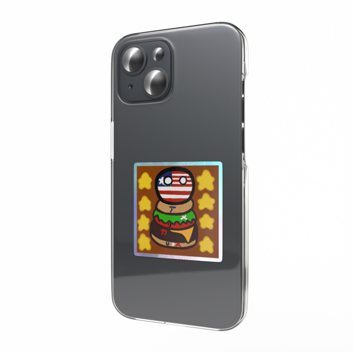 オーロラスマホステッカー - W55 × H91mm 以内