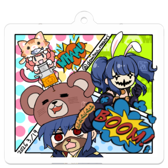 アクリルキーホルダー - 50 x 50 (mm)(60)