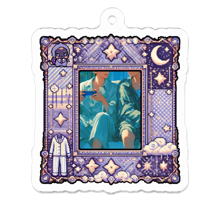 アクリルキーホルダー - 50 x 50 (mm)