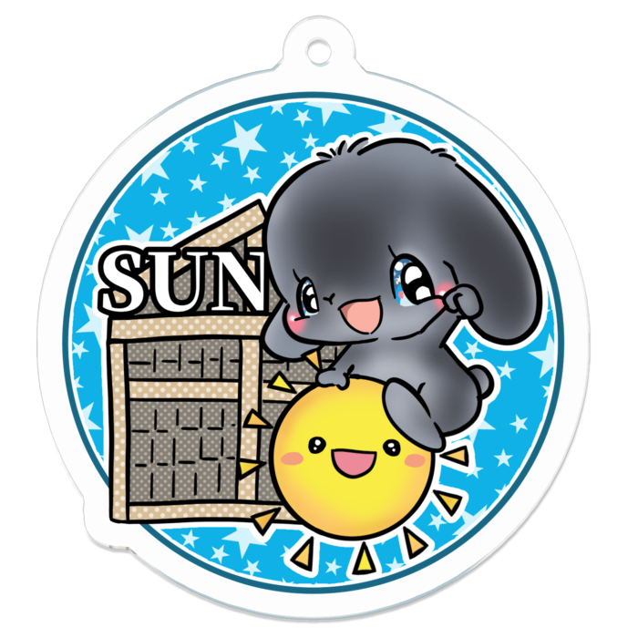 アクリルキーホルダー - 50 x 50 (mm)