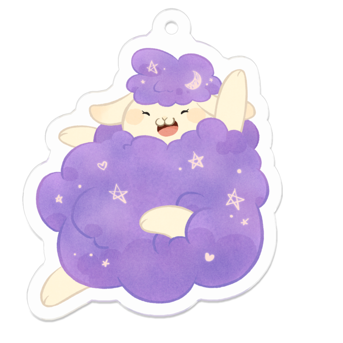 たましゃんアクリルキーホルダー - 50 x 50 (mm)