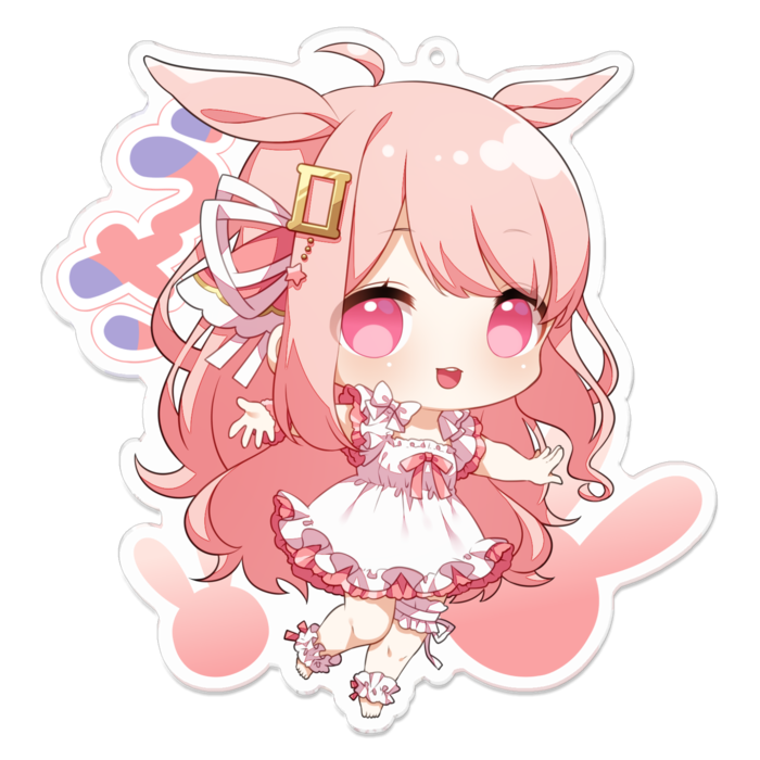 アクリルキーホルダー（コーティング） - 100 x 100 (mm)