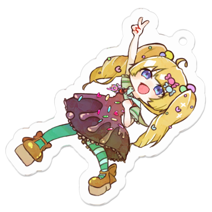 アクリルキーホルダー - 50 x 50 (mm)