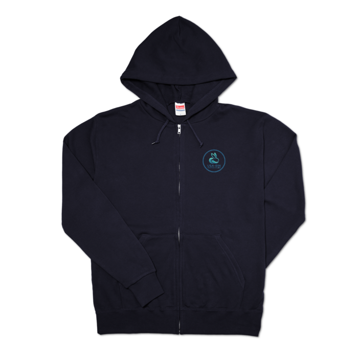 ジップパーカー - L - ネイビー