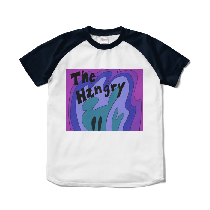 ラグランTシャツ - S - ホワイト×ネイビー