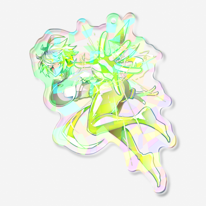 ホログラムアクリルキーホルダー - W70 × H70mm 以内