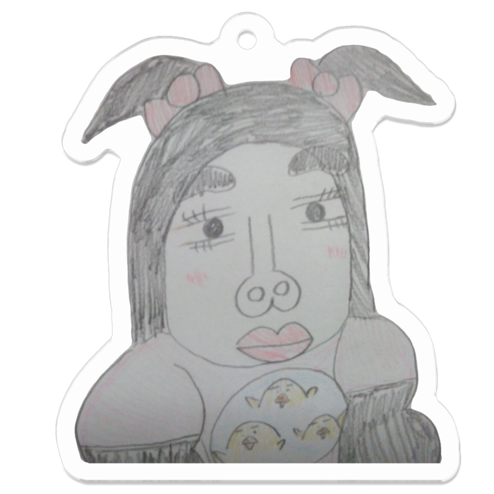 アクリルキーホルダー - 50 x 50 (mm)