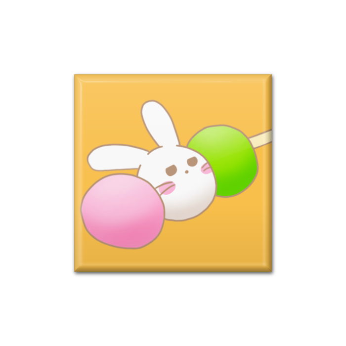 三色うさ団子 缶バッジ Chiffonsのおもちゃ箱 Booth