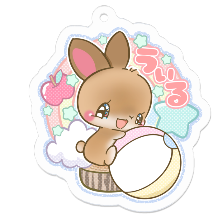 アクリルキーホルダー - 50 x 50 (mm)