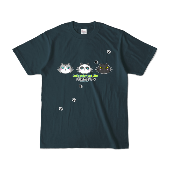 カラーTシャツ - S - デニム (濃色)