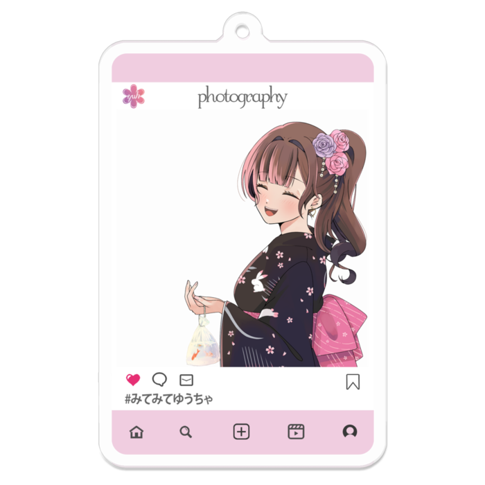 アクリルキーホルダー - 笑顔