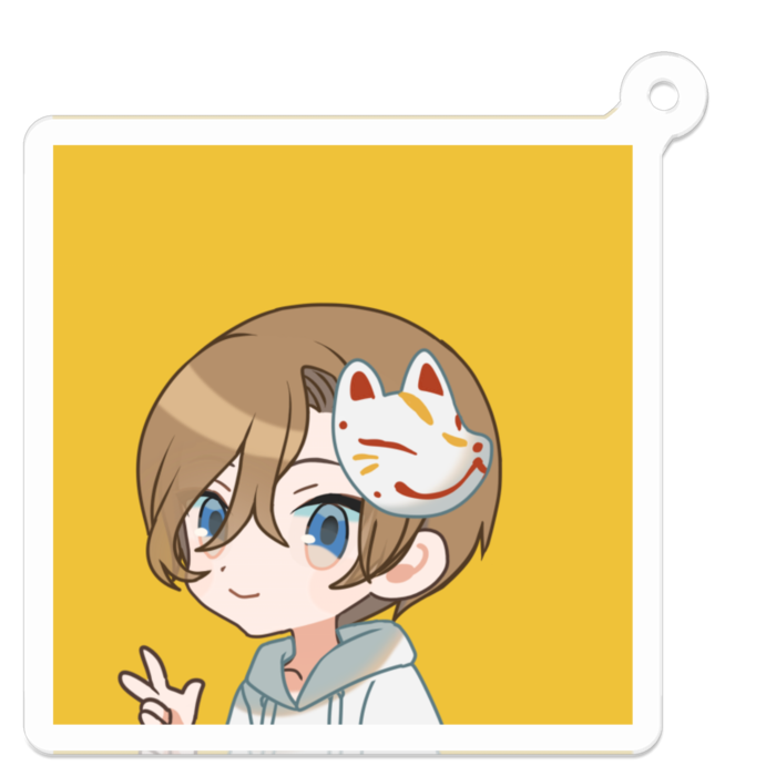 アクリルキーホルダー - 50 x 50 (mm)