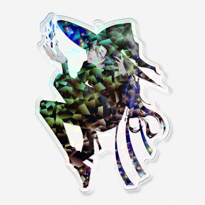 ホログラムアクリルキーホルダー - 100 × 100mm